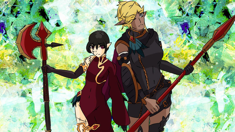 Two of the Main Characters of an animated series I'm creating. (Their names are Lilith and Kaela)